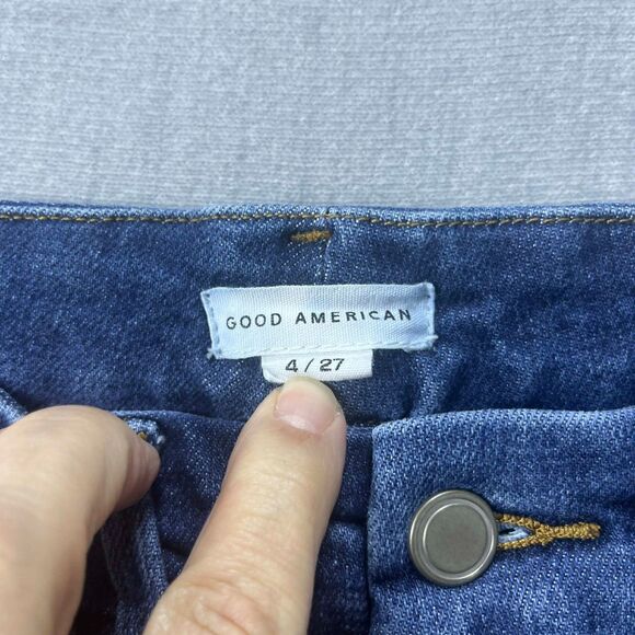 Good American Jeans Women 4/27 Skinny Medium Wash Stretch Sculpting Denim - Picture 3 of 8